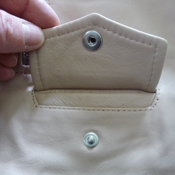 UTERQUE LAMBSKIN ROSEPETALS/BEIGE LEATHER BIKER JACKET SIZE SMALL NEW NO TAGS - Picture 8 of 15